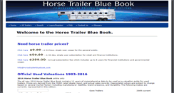 Desktop Screenshot of horsetrailerbluebook.com