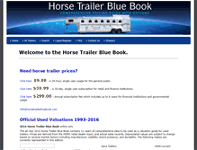 Tablet Screenshot of horsetrailerbluebook.com